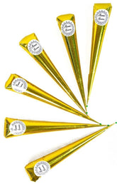 Almas henna cones 6-count pack for natural ready-to-use hair color