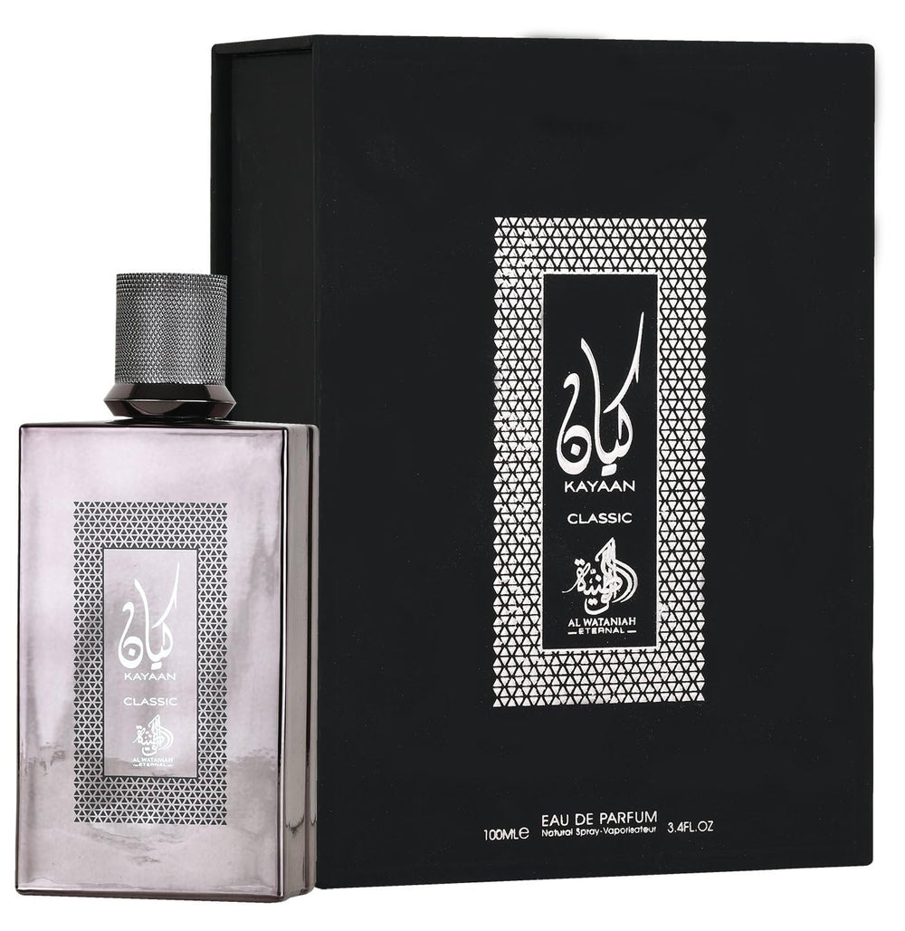 Al Wataniah Kayaan Classic bottle front view for daily fragrance ritual