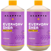 Alaffia Everyday Shea Bubble Bath pour creates a soothing spa-like soak with lavender aroma