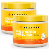 Alaffia Everyday Shea Butter jar close-up showing creamy texture for deep moisturization.