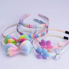 AlamnoFu glitter flower headband features soft materials for gentle toddler comfort.