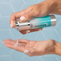 ALASTIN Skincare HA IMMERSE bottle on vanity promoting radiant, hydrated skin.