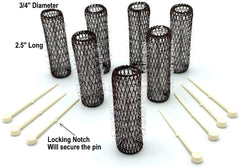 ALAZCO flexible-locking-pins closeup demonstrates non-slip pins for secure curl.
