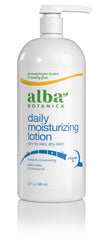 Alba Botanica Daily Moisturizing Lotion bottle 32oz delivering long-lasting hydration.