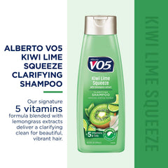 VO5 clarifying shampoo lather with kiwi lime and rosemary