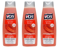 Alberto VO5 Extra Body Volumizing Shampoo bottle front view for fuller-looking hair.