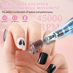 Aleanu 11 bits and 51 sanding bands enable versatile acrylics and gels