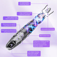 Aleanu rechargeable nail drill with Type-C charging for on-the-go use.