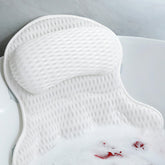 Aleponna bath pillow headrest offers cloud-soft comfort for neck support during baths.