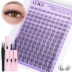 ALICE cluster eyelash kit packaging open for at-home styling