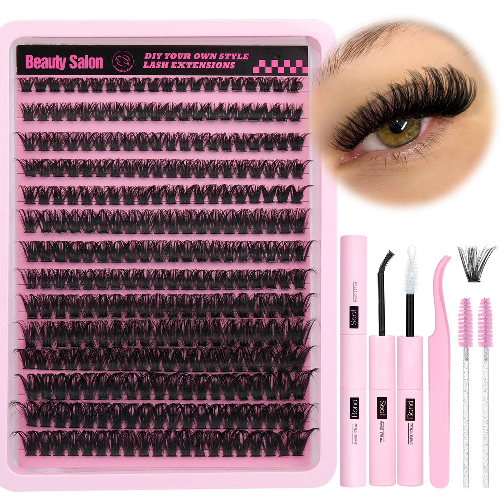 ALICE DIY Eyelash Extension Kit overview shows all-in-one lashes for at-home salon results.