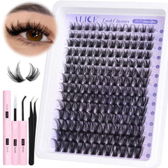 ALICE Lash Clusters Kit thin-band lashes 10-18mm for subtle volume