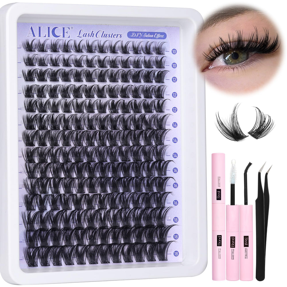ALICE Lash Clusters Kit wispy collections show natural lashes for everyday elegance