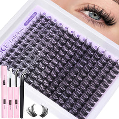 ALICE Lash Clusters Kit wispy lashes 10-18mm for natural daily elegance.