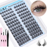 ALICE natural lash clusters kit 144pcs 3D anime lashes deliver dramatic, wide-eyed look.