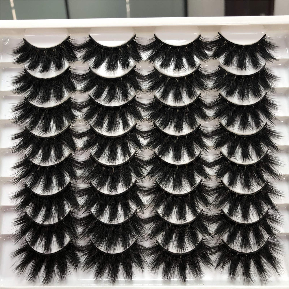 ALICROWN Dramatic Eyelashes thick strip provide bold definition for a camera-ready look.