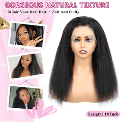 Alidiamond yaki straight wig cap close-up shows breathable Swiss lace for long-wear comfort.