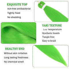 Alifuao easy-install prestretched braiding hair ready for quick styles