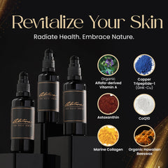 Alitura Gold Serum on skin showing luminous glow