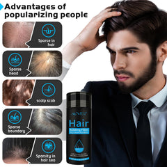 ALIVER Hair Fibers spray applicator enables easy, even application for a natural look.