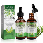 ALIVER Pure Natural Rosemary Oil 2-pack bottle-front for scalp care and hair health.