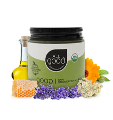 All Good Goop balm tin close-up for all-purpose skin relief and moisture.