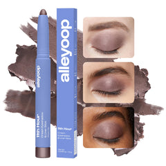 ALLEYOOP 11th Hour creamy-to-powder application demonstrates buildable shimmer for day-to-night looks.