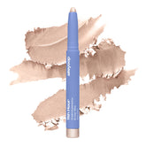ALLEYOOP 11th Hour eyeshadow stick swatch shows baby pearl shimmer for luminous daily wear.