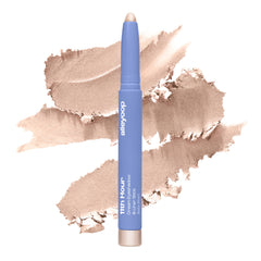 ALLEYOOP 11th Hour eyeshadow stick swatch shows baby pearl shimmer for luminous daily wear.