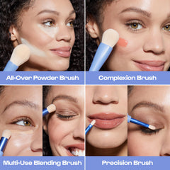 ALLEYOOP Overachiever complexion brush blends creams and powders evenly