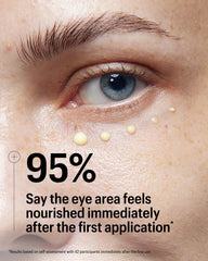 Allies of Skin Peptides Firming Eye Cream close-up jar emphasizes creamy texture for smooth under-eye application.
