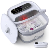 ALLJOY foot spa heat-control display shows real-time temperature for comfortable soaks.