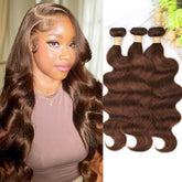 ALLRUN Brazilian virgin hair bundles in body wave, 18-22 inch, ready for fuller styling.