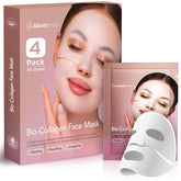 AllSett Health Bio Collagen Face Mask overnight hydrogel pack for deep hydration and glow.