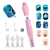 Allstarry heart cat-eye magnet pen creates crisp heart patterns on nails.