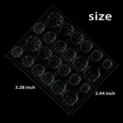 Allstarry jelly nail stickers show 12 sizes for perfect fit