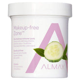 Almay Oil Free Eye Makeup Remover Pads front box showing gentle cleansing for sensitive eyes