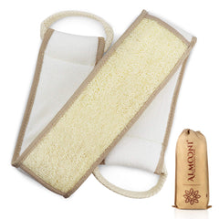 ALMOONI 38in back scrubber provides easy reach for hard-to-reach back areas during showers.