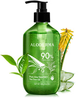 Aloderma aloe-tea-tree gel jar for deep hydration and soothing relief