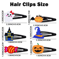 Alomois pumpkin hair clip keeps hair in place during costumes and events.