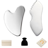 ALOYGUZ stainless steel gua sha face massager for refreshing at-home facial massage