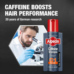 Alpecin After Shampoo Liquid application highlights scalp energizing tonic