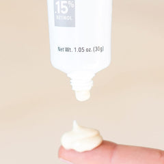 Alpha Skin Care applying on face during night routine to support renewal