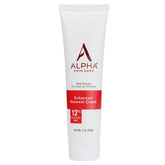 Alpha Skin Care Enhanced Renewal Cream jar closeup showing rich texture for smoother skin.