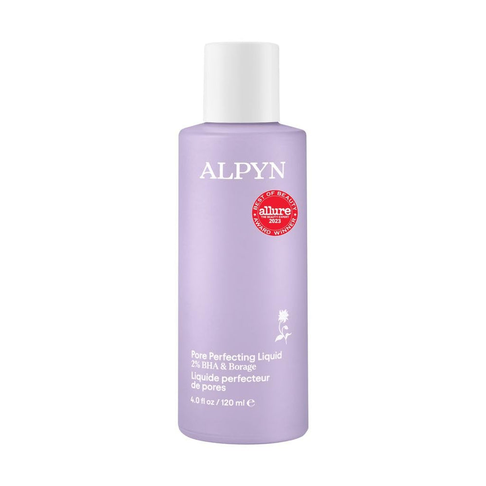 Alpyn Beauty Pore Toner bottle with lightweight exfoliator for pore refinement.
