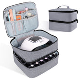 ALSLEA nail polish organizer fabric texture shows durable Oxford material for long-lasting storage.