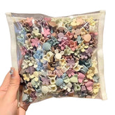 ALTALIVA pastel flower designs mini hair clips brighten everyday hairstyles with cheerful color.