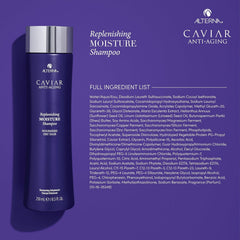 Alterna Caviar Anti-Aging Replenishing Moisture Conditioner bottle for detangling and lasting softness.