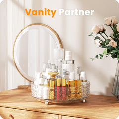 A-LuGei 11x11 cosmetics storage keeps space organized and clutter-free.