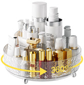 A-LuGei crystal-design 11in perfume organizer with 360° rotation for easy access to cosmetics.